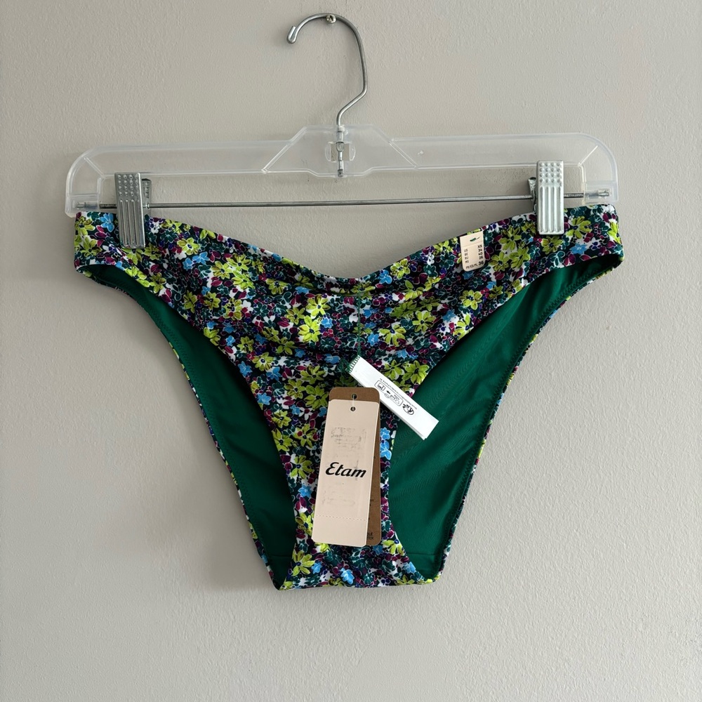 Etam floral bikini bottom xs